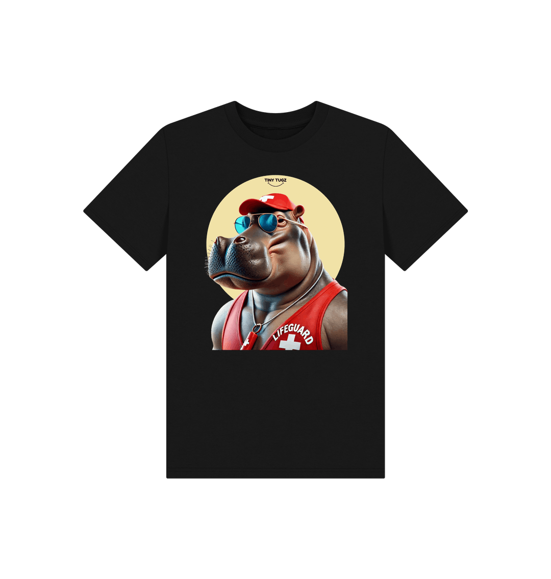 Black Printed Kids T-Shirt