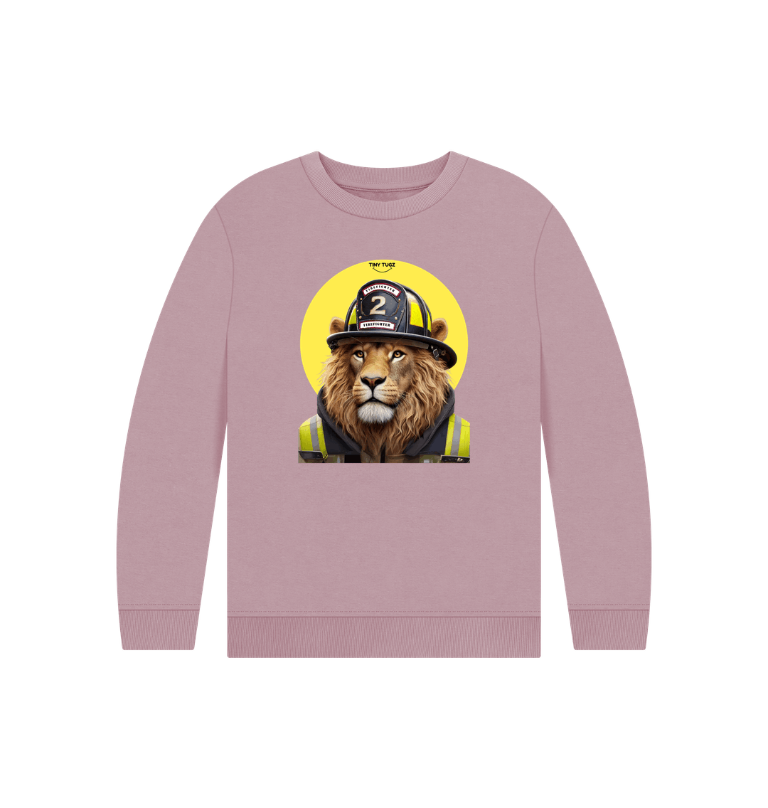 Mauve Printed Kids Jumper