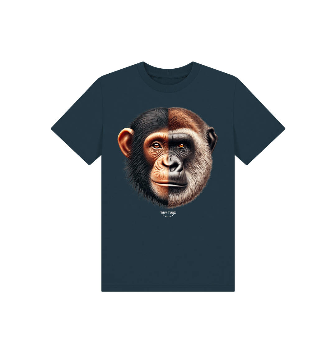 Denim Blue Printed Kids T-Shirt