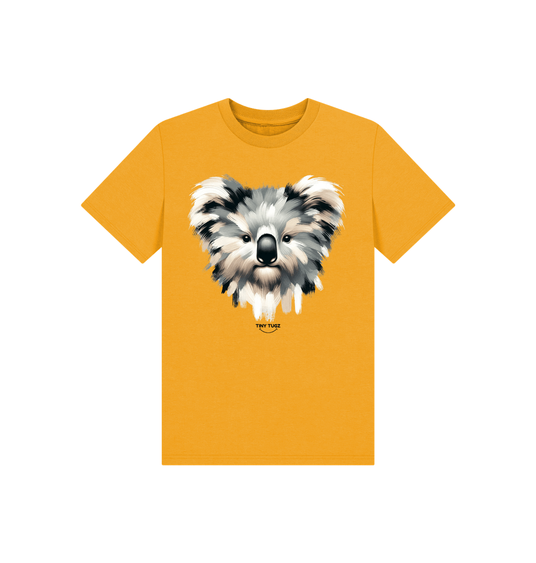 Mustard Printed Kids T-Shirt