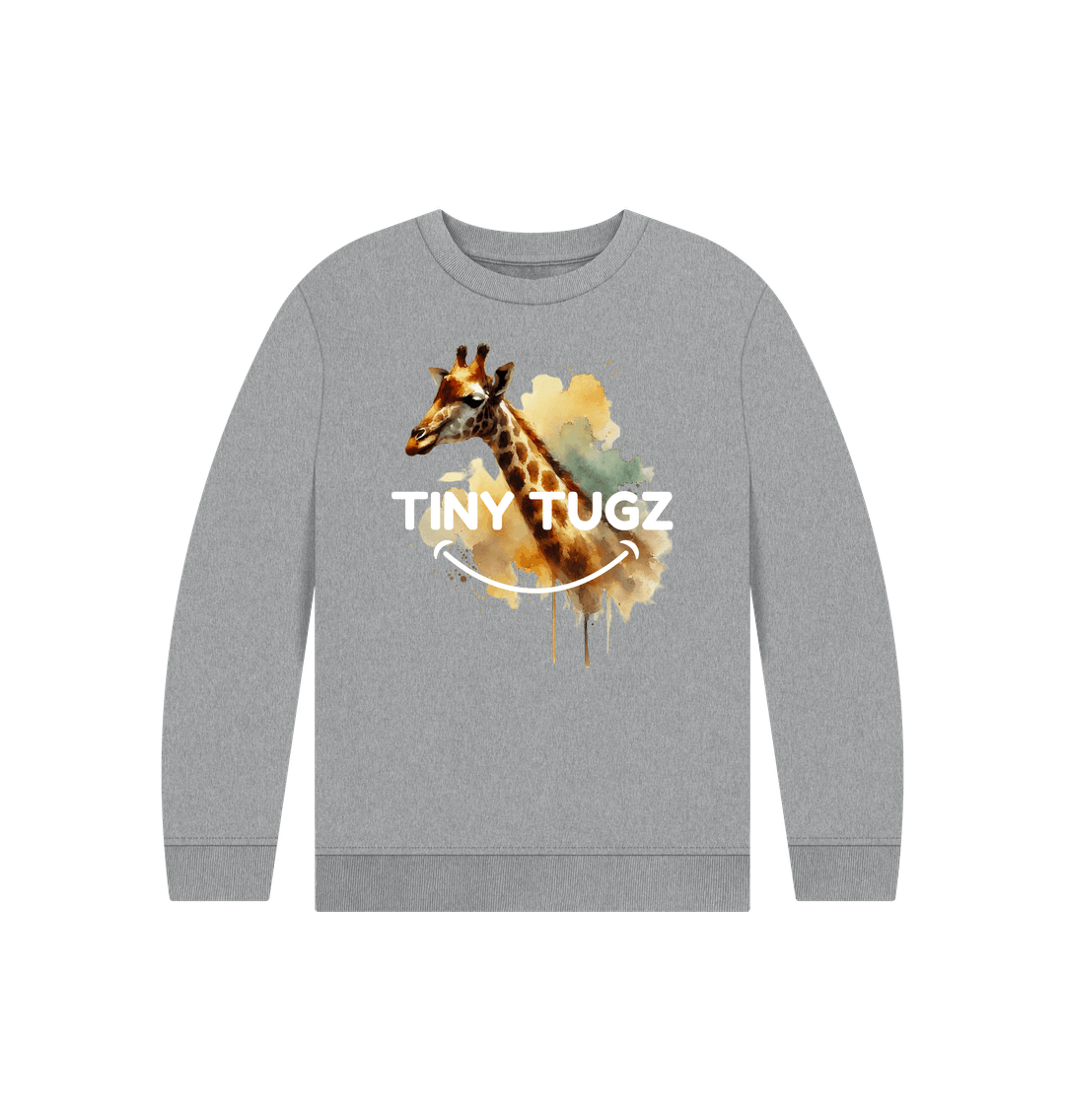 Athletic Grey Printed Kids Jumper