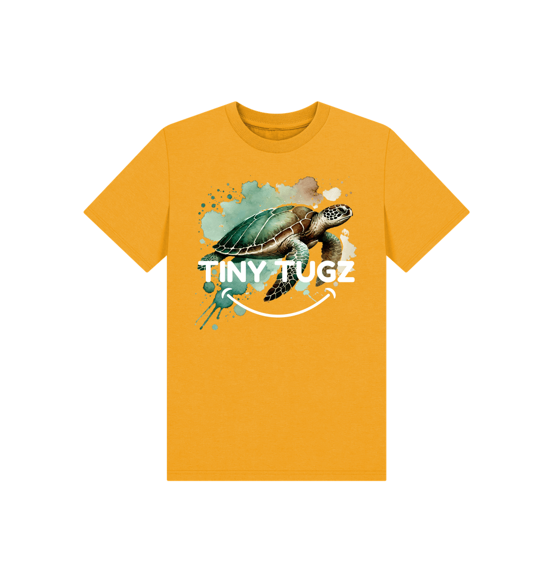Mustard Printed Kids T-Shirt