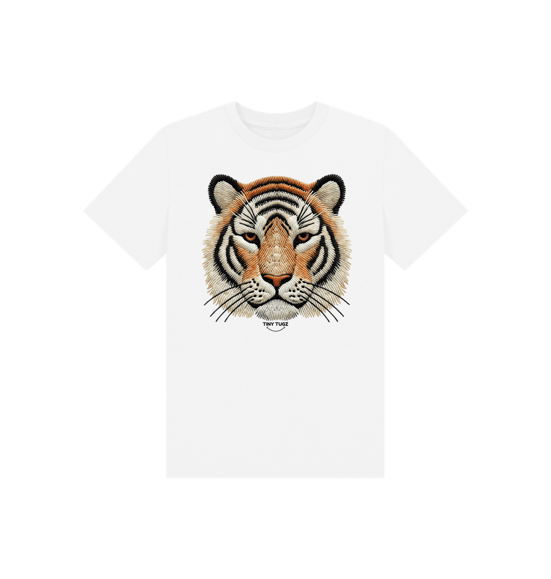 White Printed Kids T-Shirt