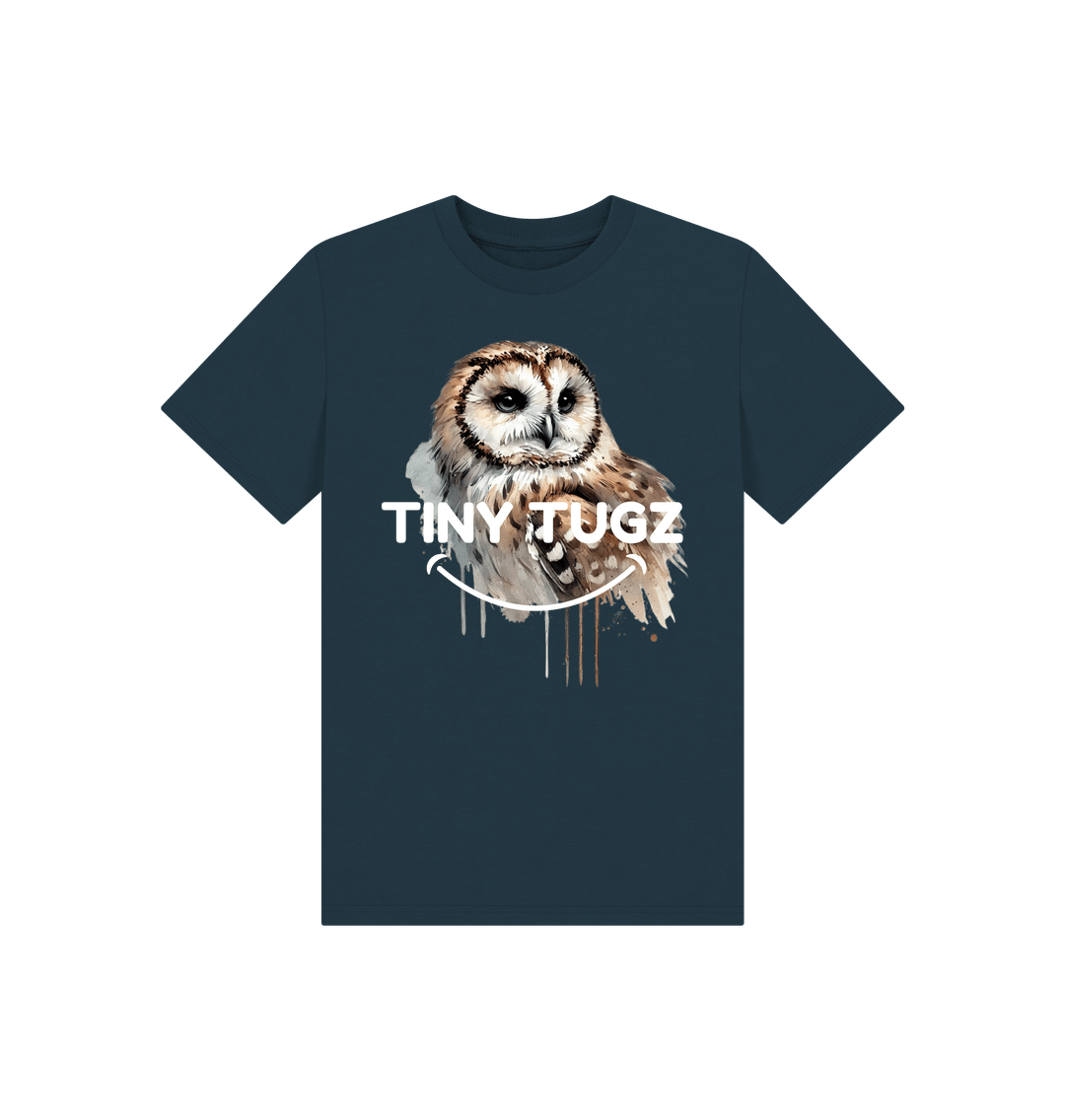 Denim Blue Printed Kids T-Shirt