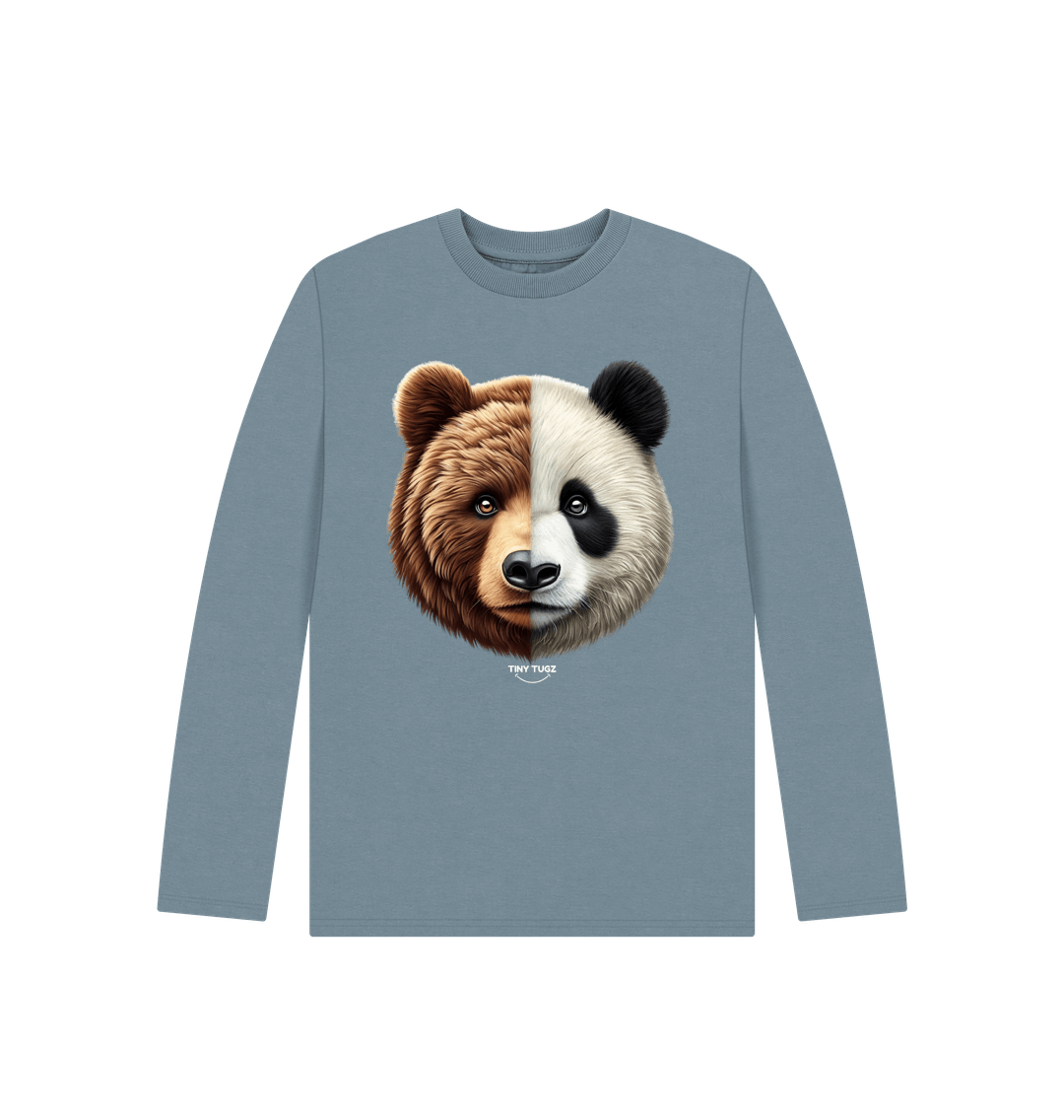Stone Blue Printed Kids T-Shirt