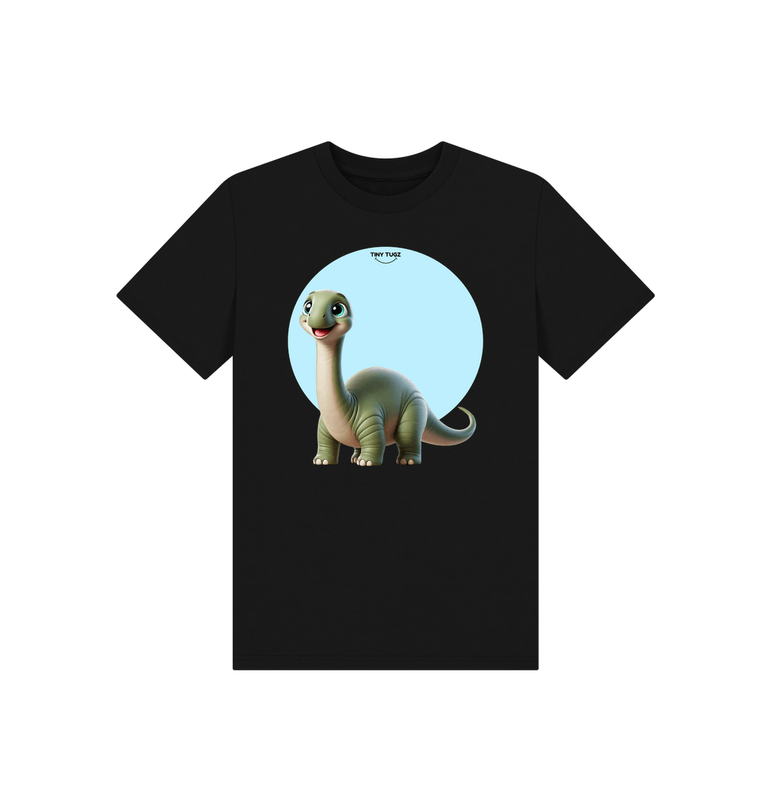 Black Printed Kids T-Shirt