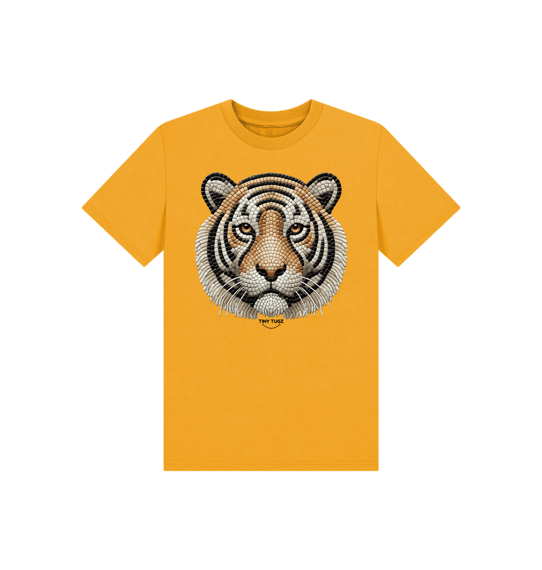 Mustard Printed Kids T-Shirt