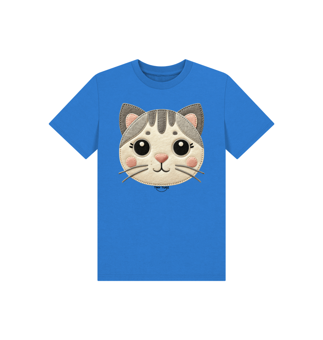 Bright Blue Printed Kids T-Shirt