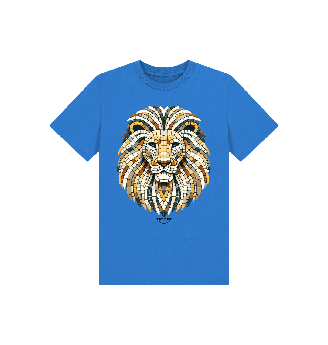 Bright Blue Printed Kids T-Shirt