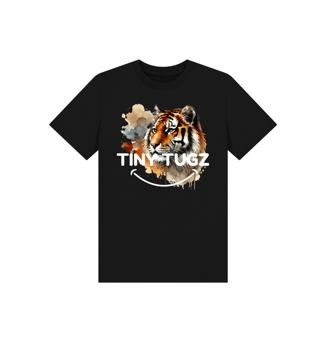 Black Printed Kids T-Shirt