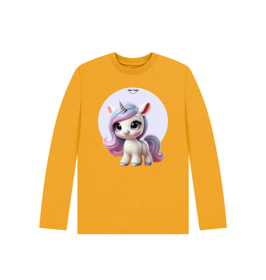Mustard Printed Kids T-Shirt