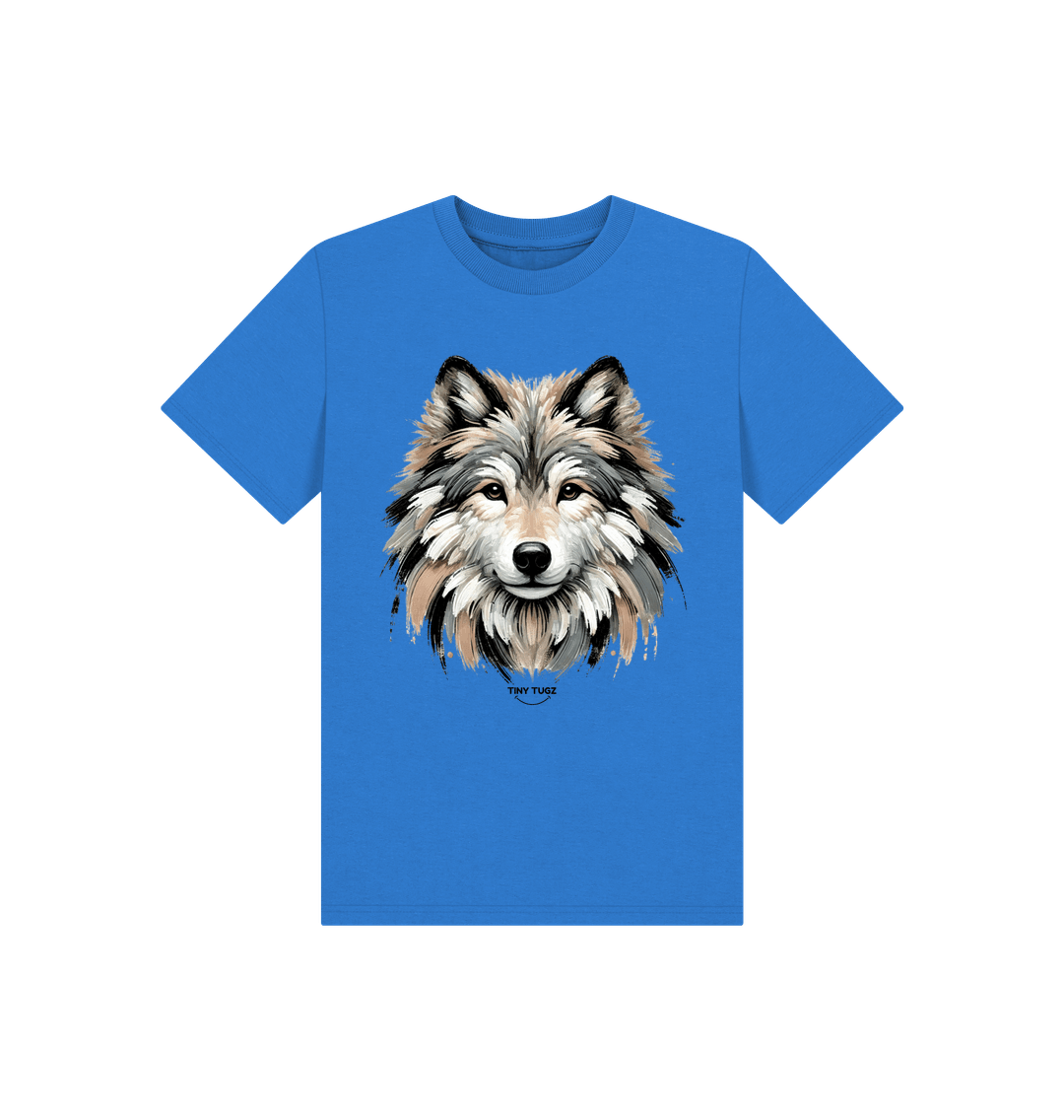 Bright Blue Printed Kids T-Shirt
