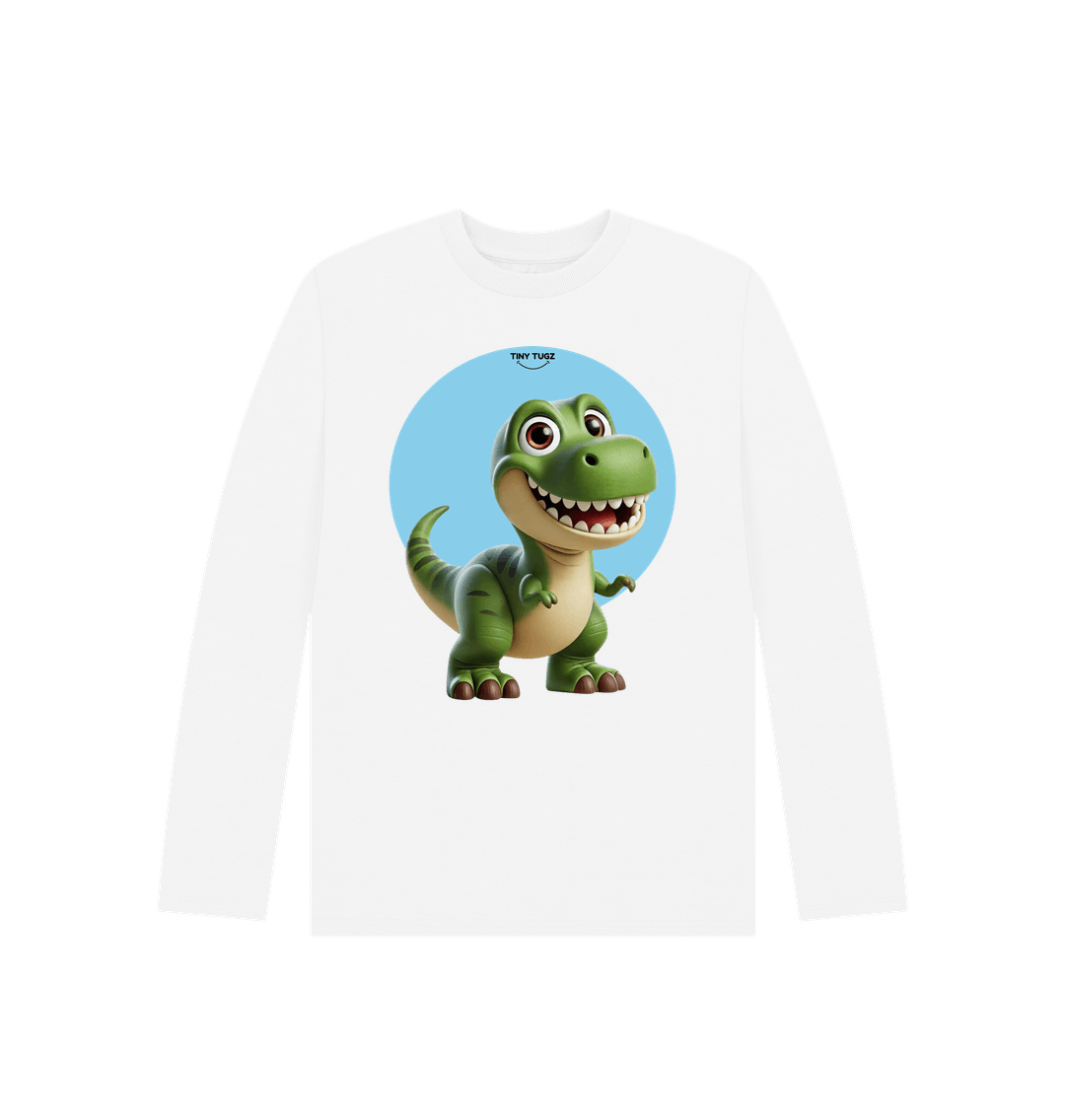 White Printed Kids T-Shirt