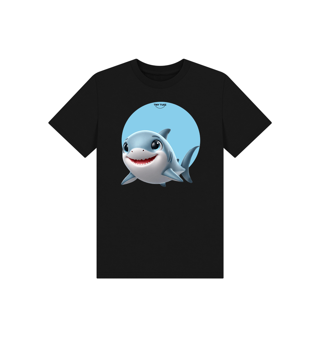 Black Printed Kids T-Shirt