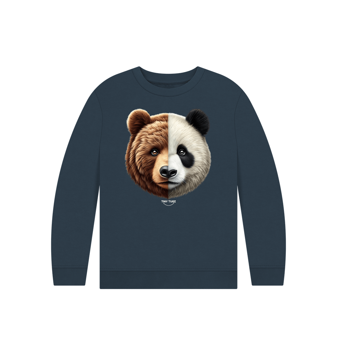 Navy Blue Printed Kids Jumper