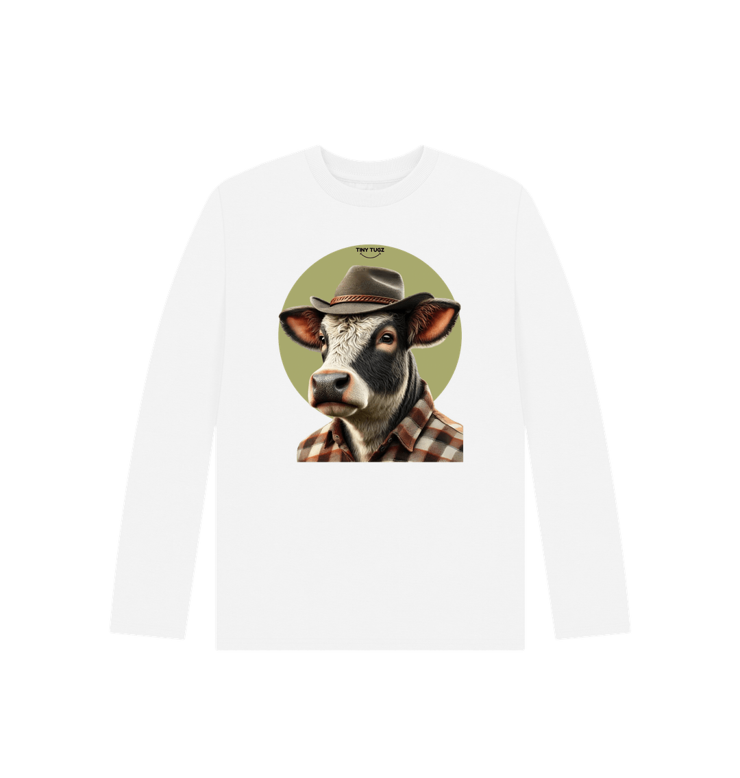 White Printed Kids T-Shirt