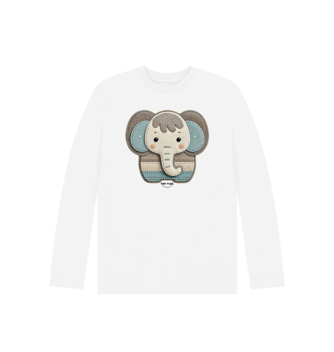White Printed Kids T-Shirt