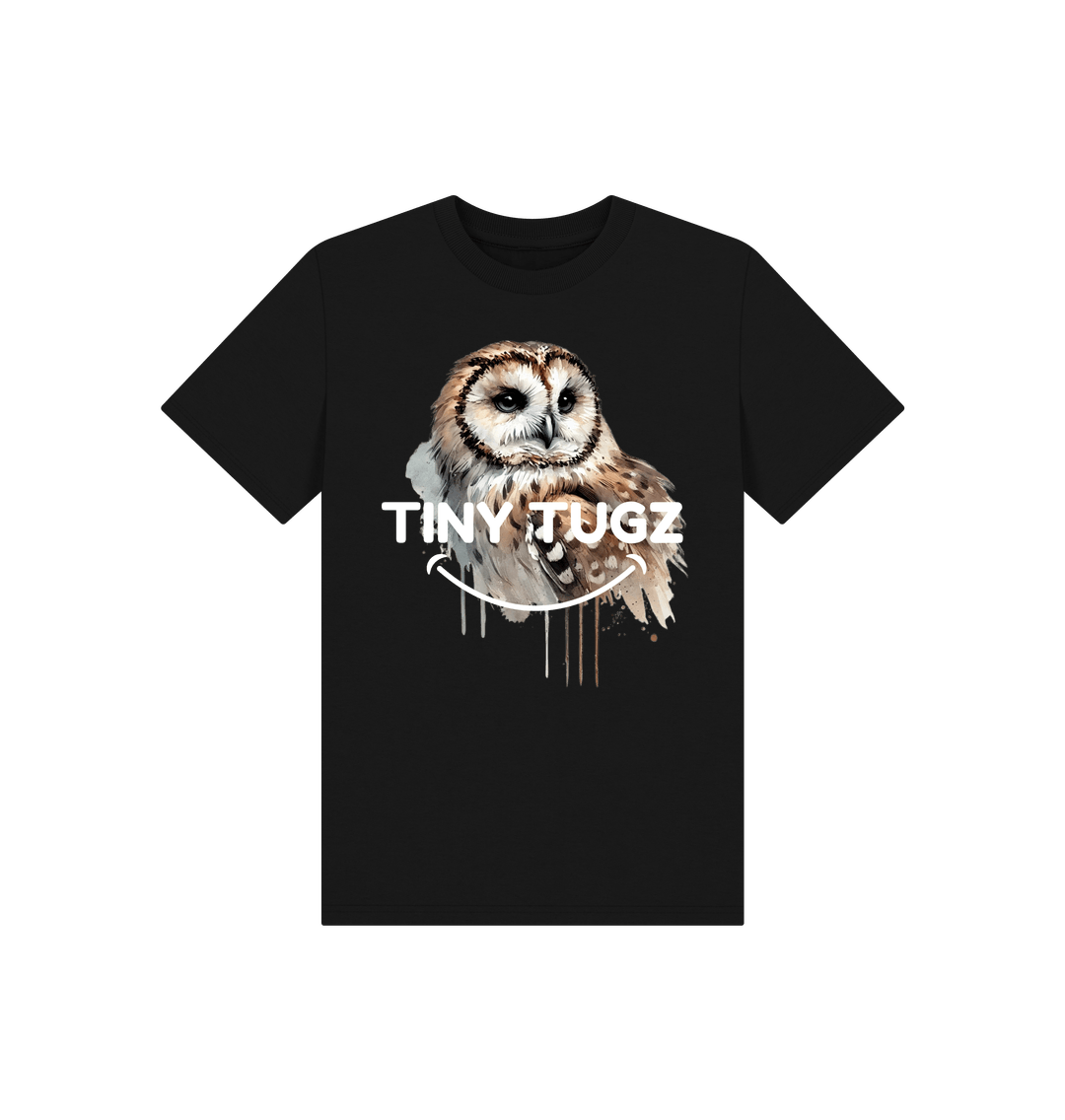Black Printed Kids T-Shirt