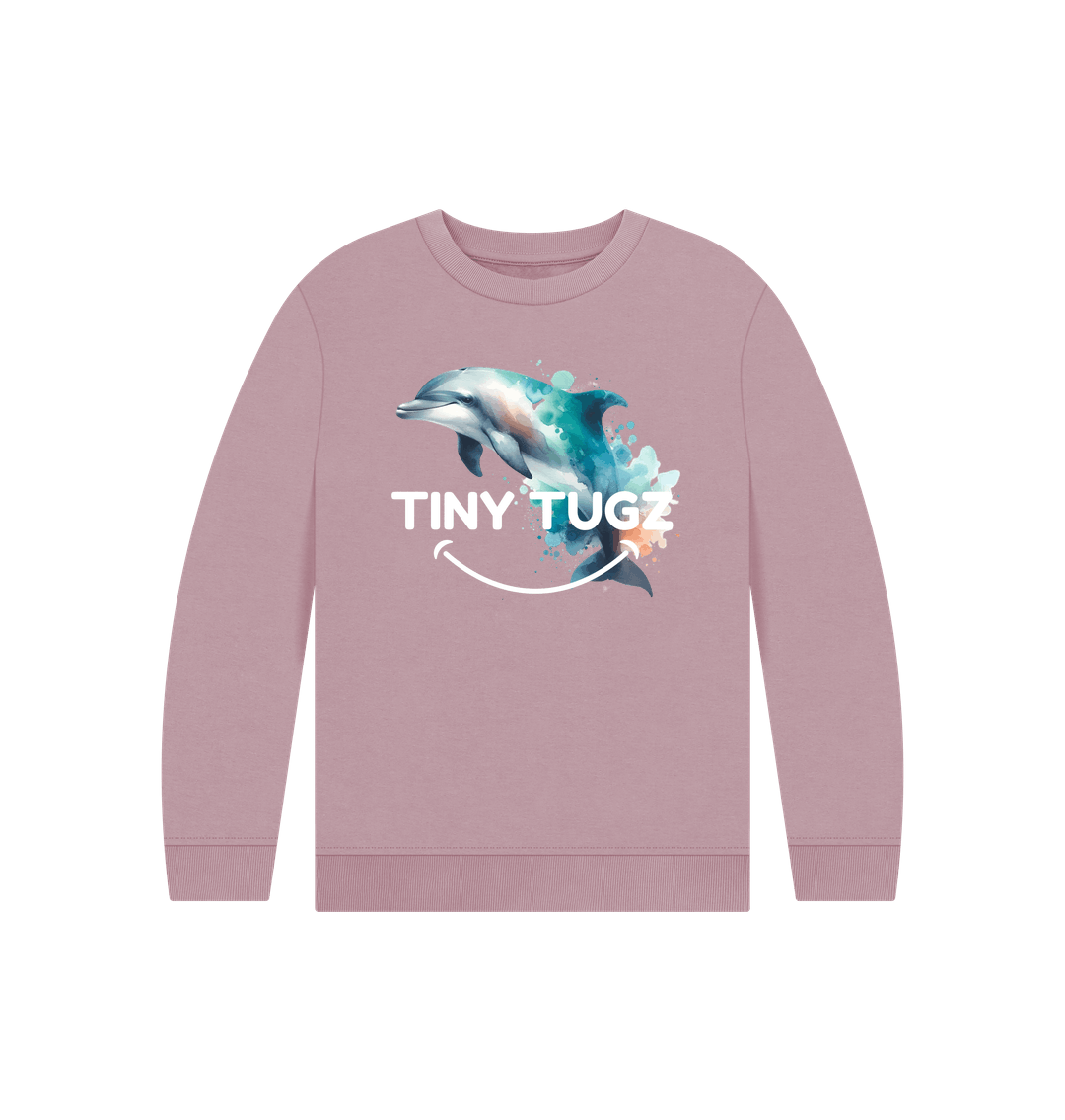 Mauve Printed Kids Jumper