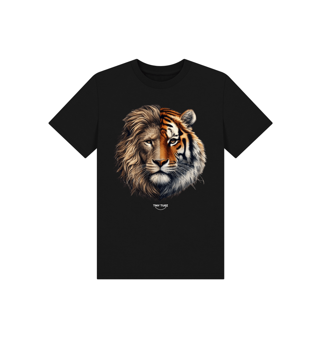 Black Printed Kids T-Shirt