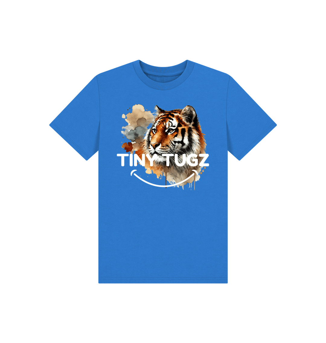 Bright Blue Printed Kids T-Shirt