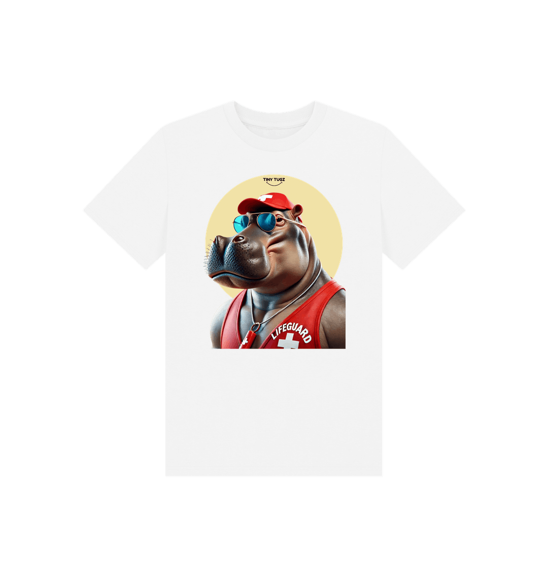 White Printed Kids T-Shirt