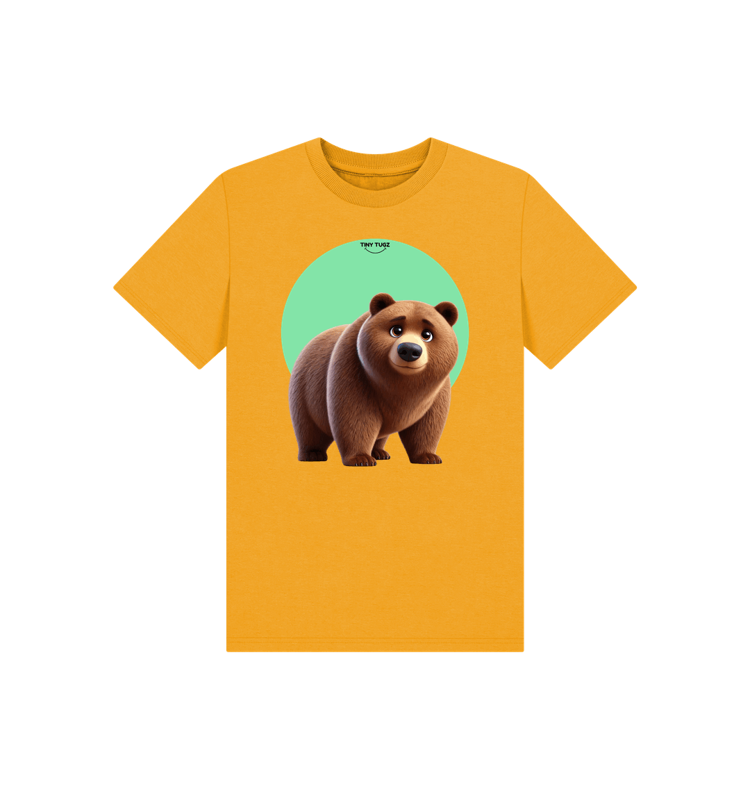 Mustard Printed Kids T-Shirt