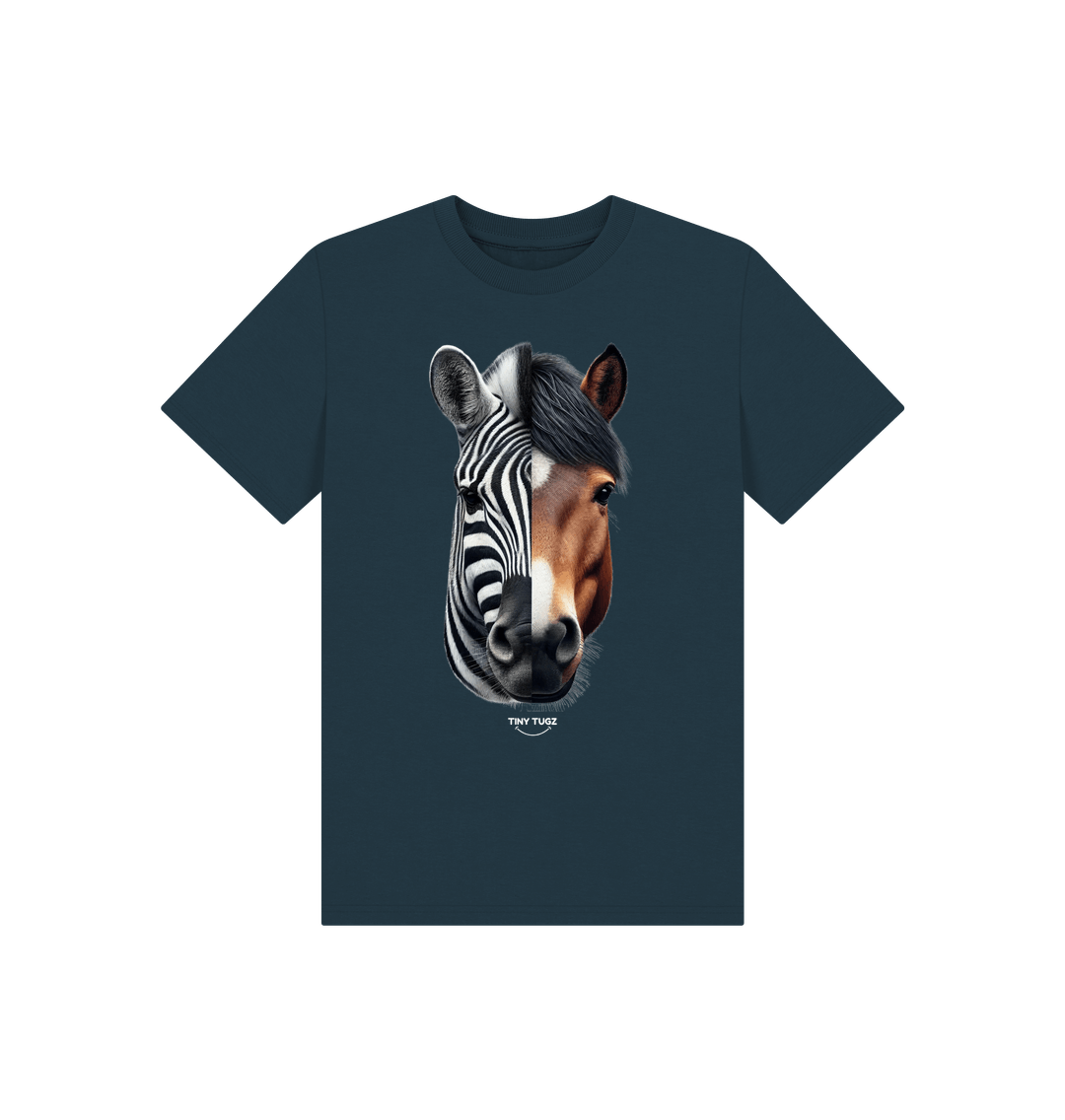 Denim Blue Printed Kids T-Shirt