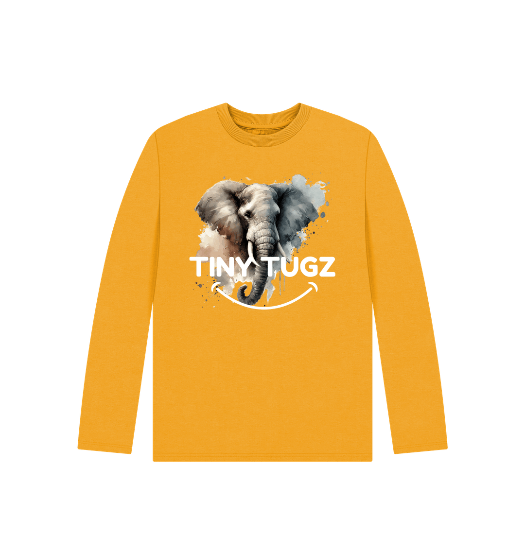 Mustard Printed Kids T-Shirt