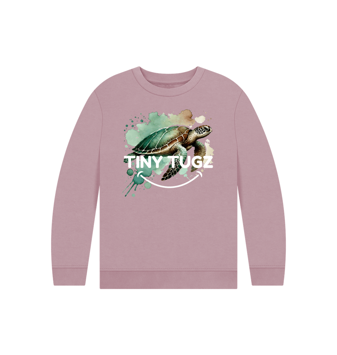 Mauve Printed Kids Jumper