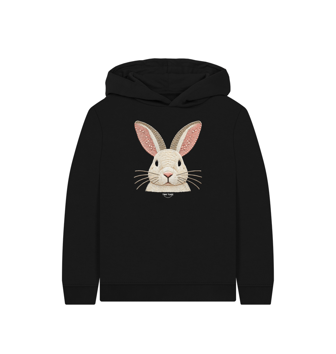 Black Printed Kids Hoodie
