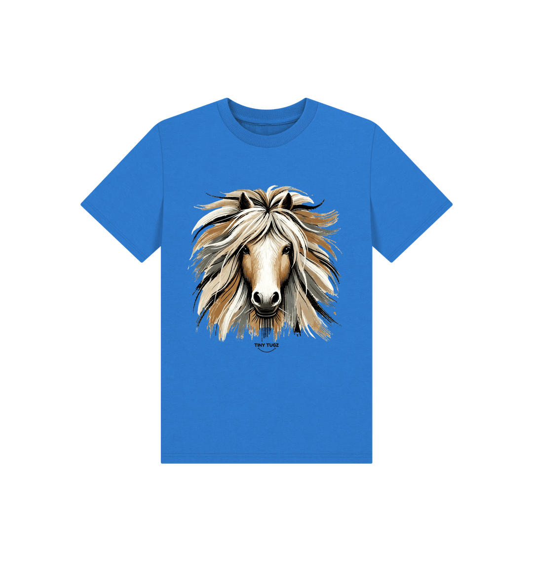 Bright Blue Printed Kids T-Shirt
