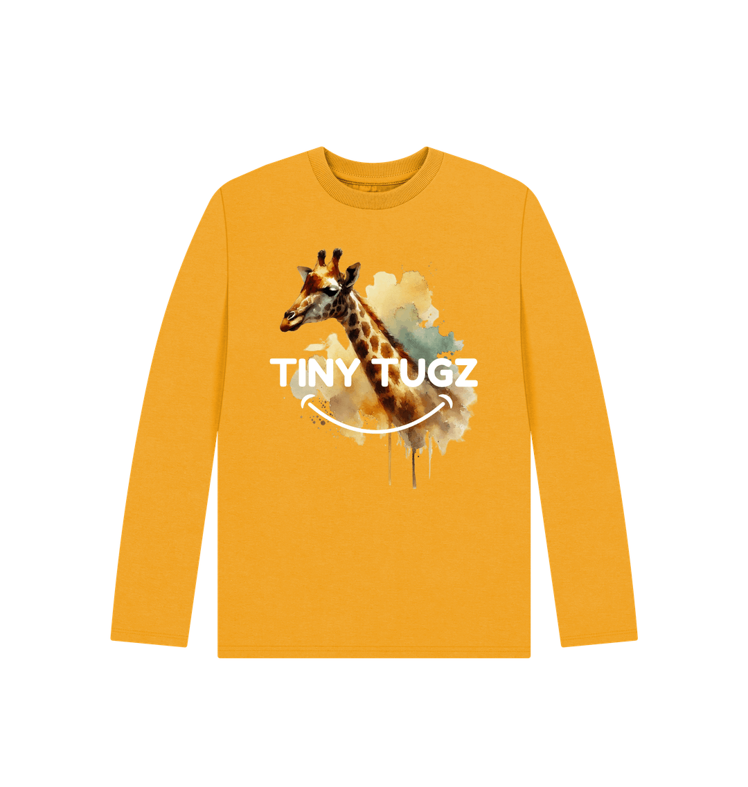 Mustard Printed Kids T-Shirt