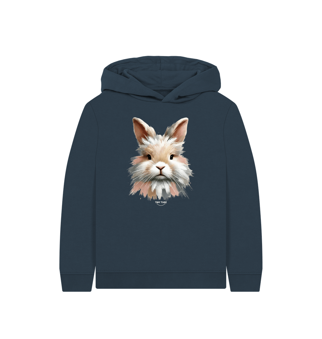 Navy Blue Printed Kids Hoodie