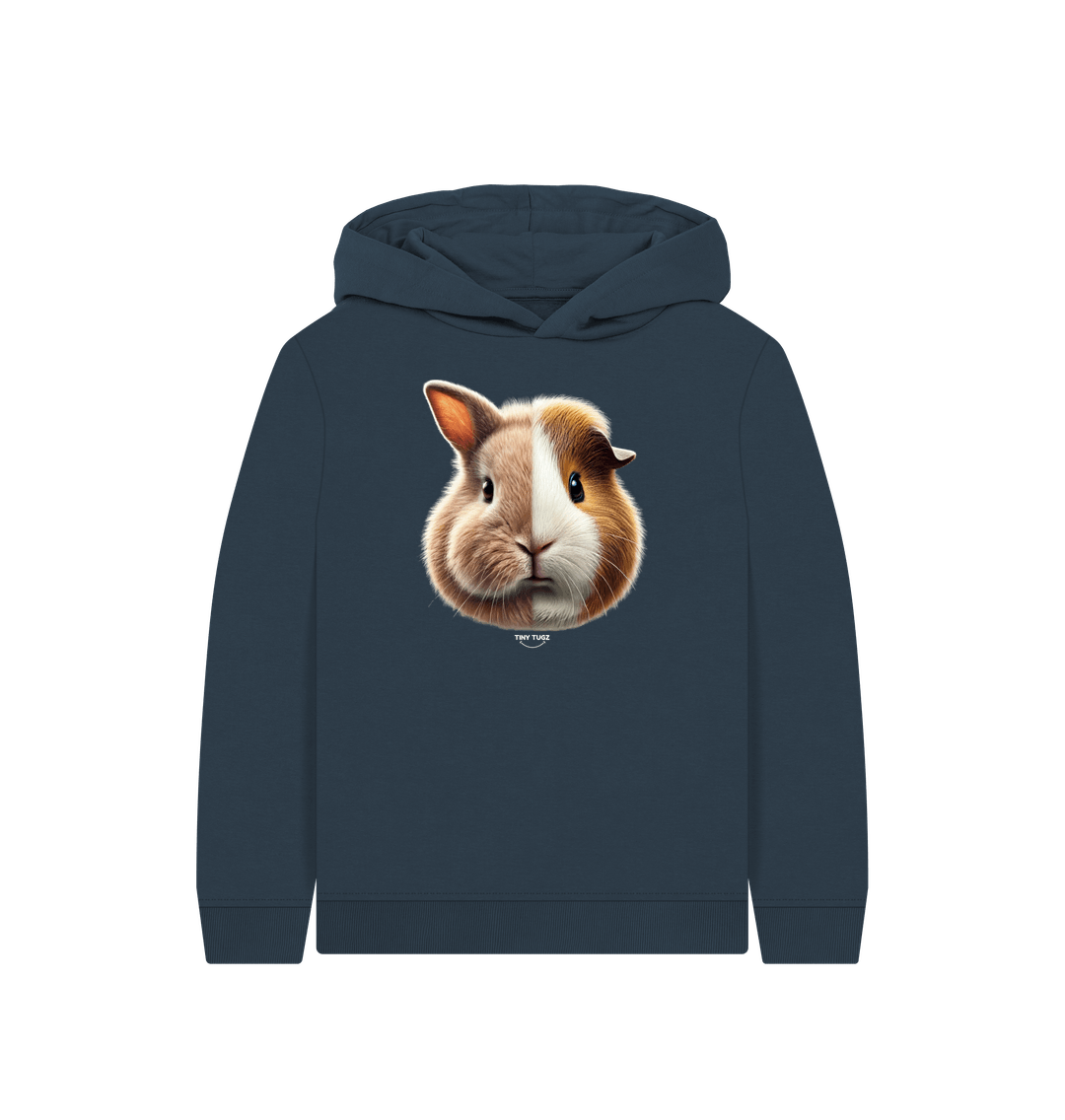 Navy Blue Printed Kids Hoodie