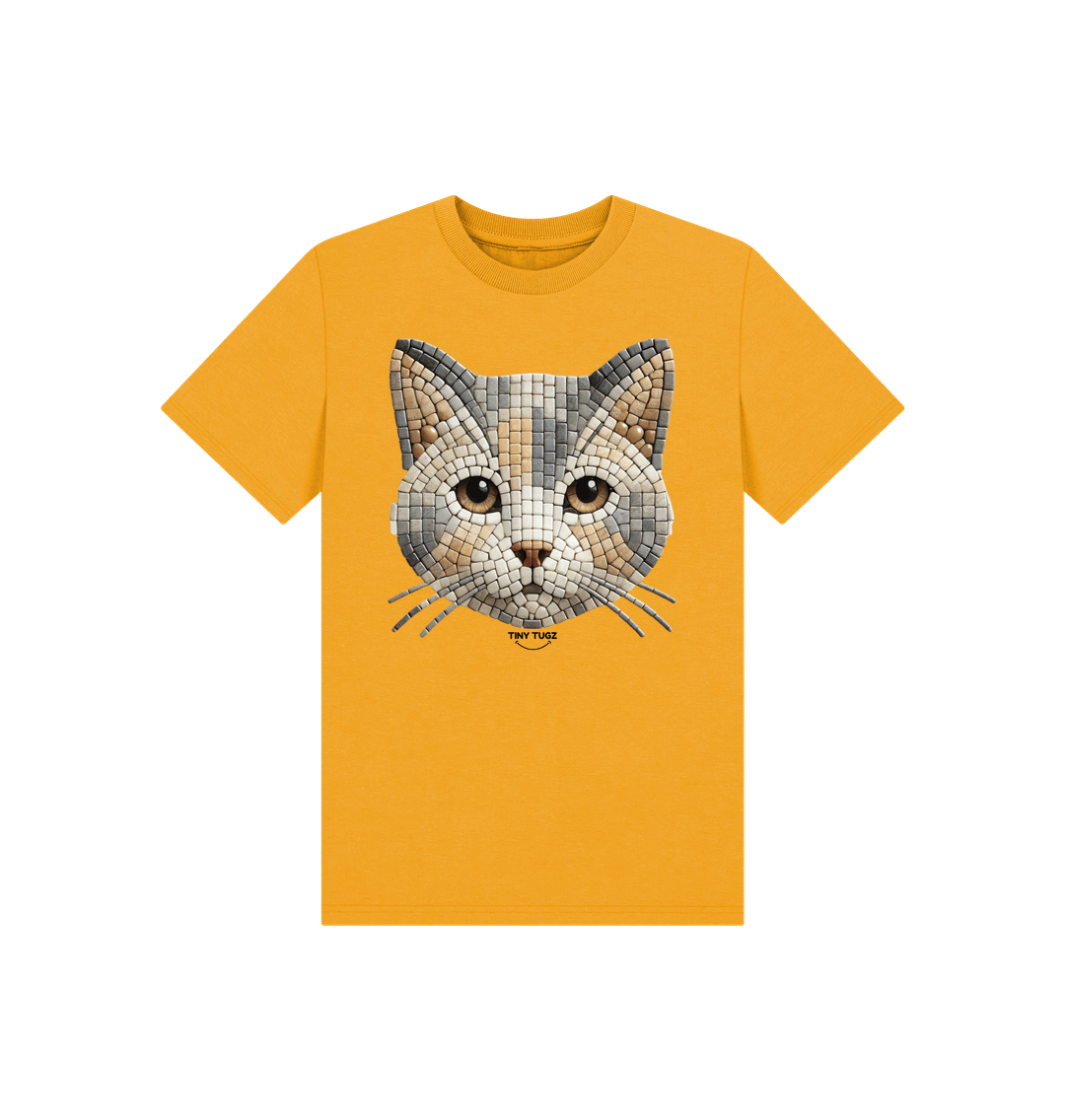 Mustard Printed Kids T-Shirt