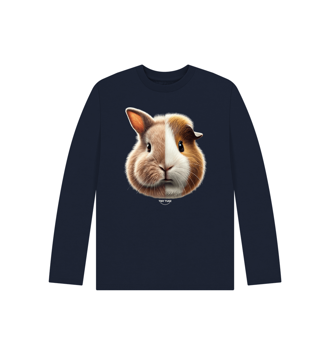 Navy Blue Printed Kids T-Shirt