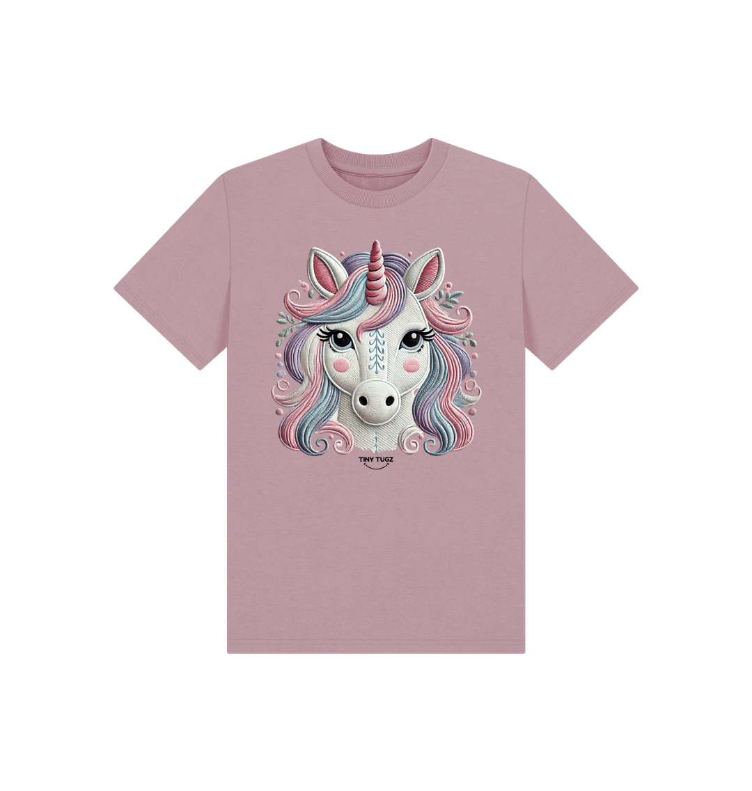 Mauve Printed Kids T-Shirt