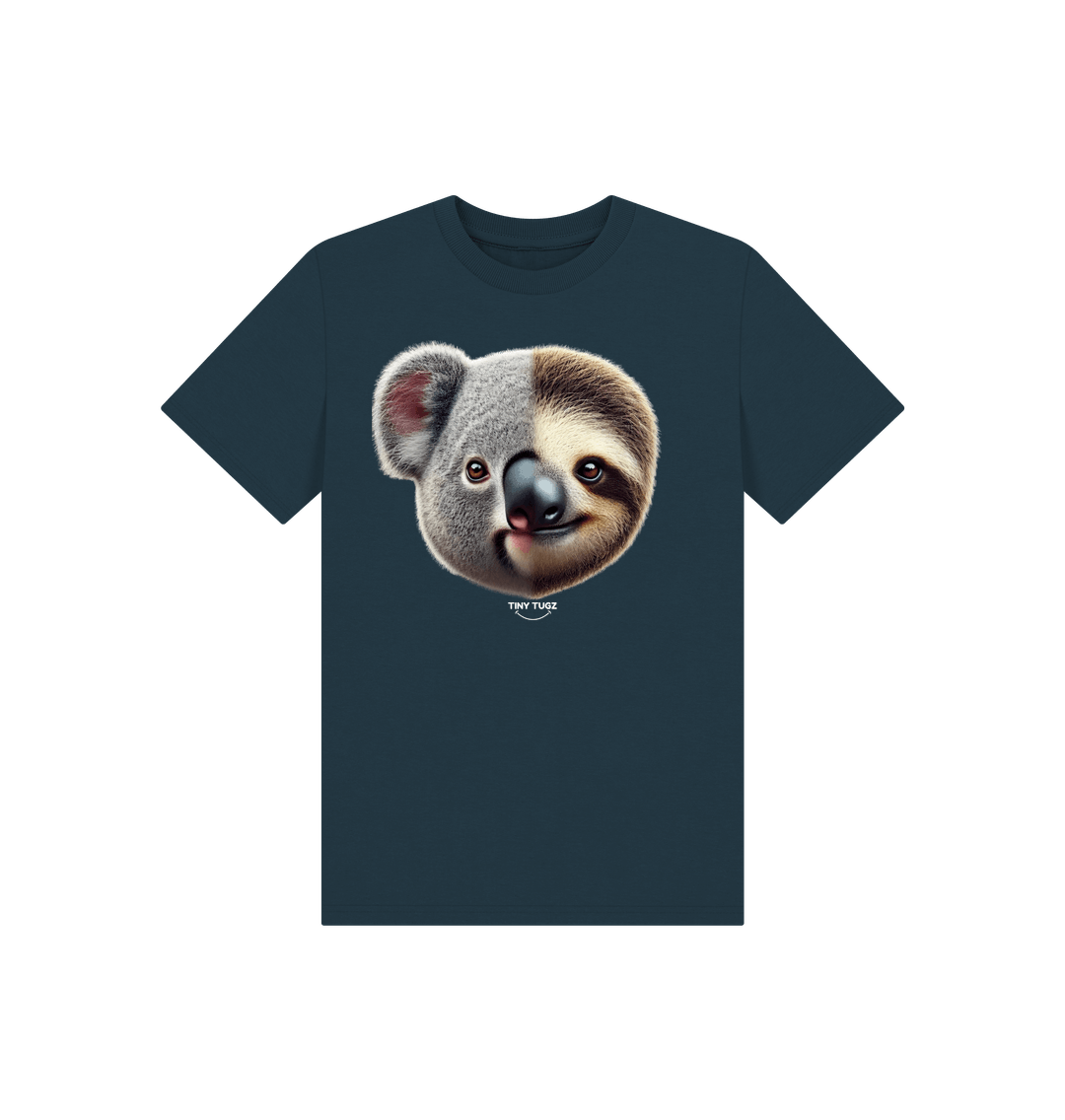 Denim Blue Printed Kids T-Shirt