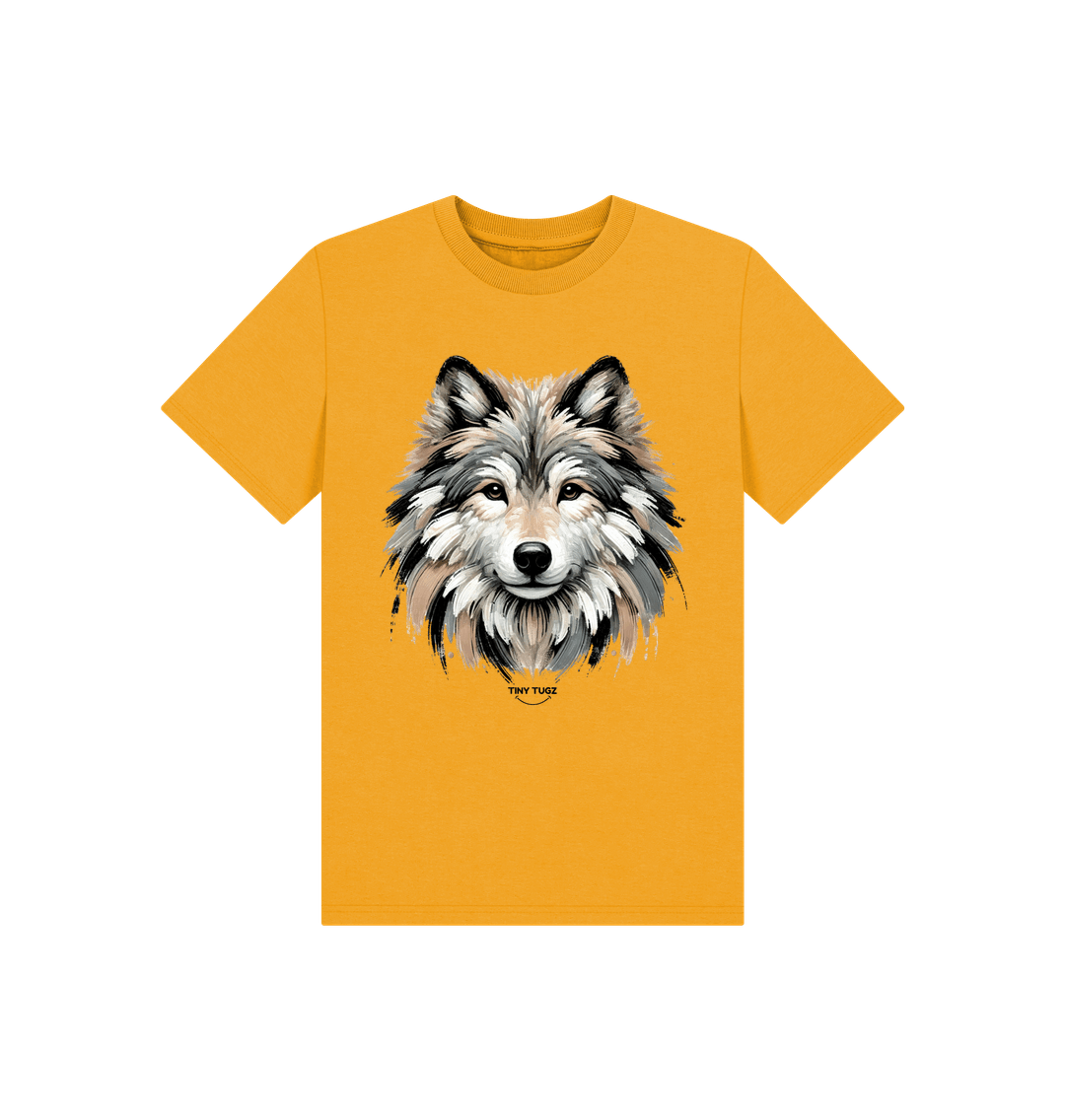 Mustard Printed Kids T-Shirt