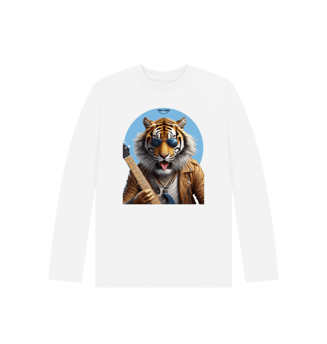 White Printed Kids T-Shirt