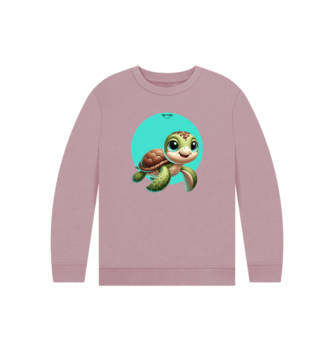 Mauve Printed Kids Jumper