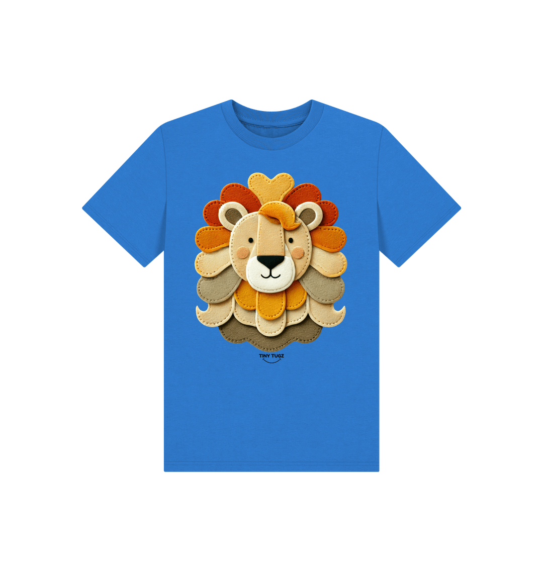 Bright Blue Printed Kids T-Shirt