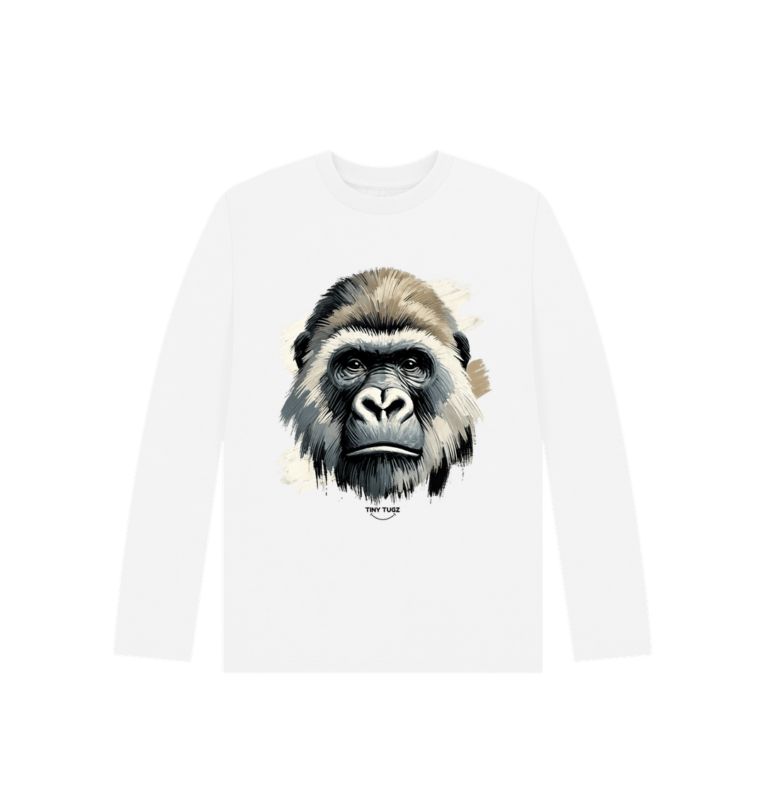 White Printed Kids T-Shirt