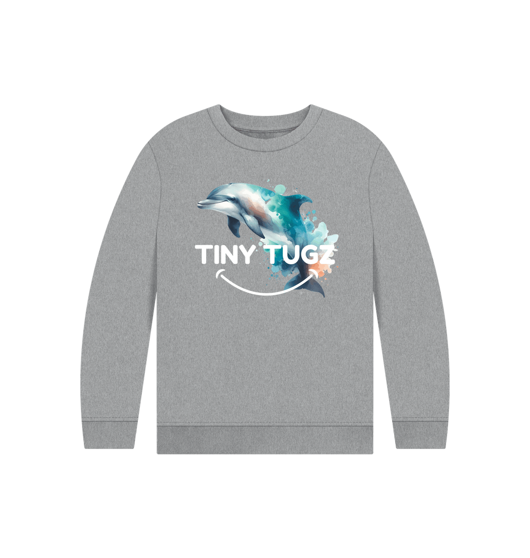 Athletic Grey Printed Kids Jumper