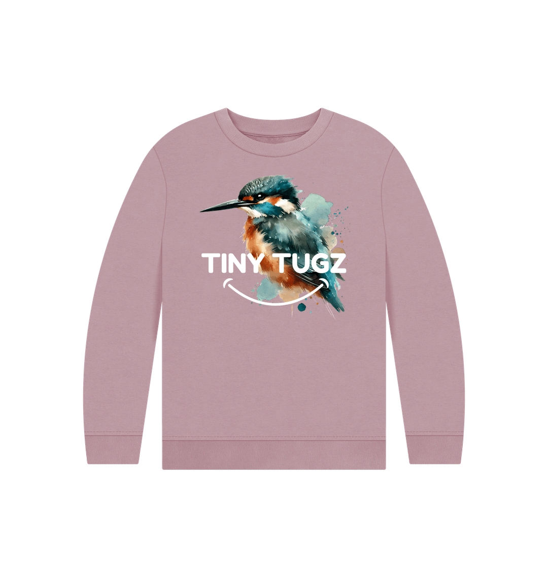 Mauve Printed Kids Jumper