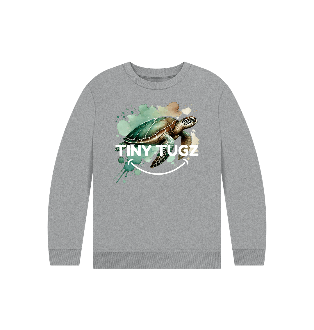 Athletic Grey Printed Kids Jumper