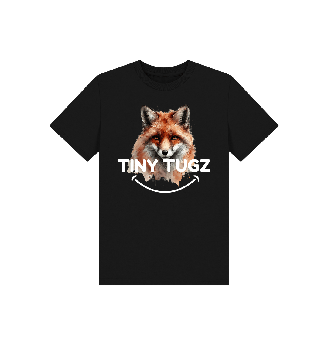 Black Printed Kids T-Shirt