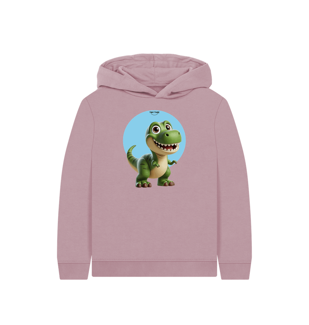 Mauve Printed Kids Hoodie