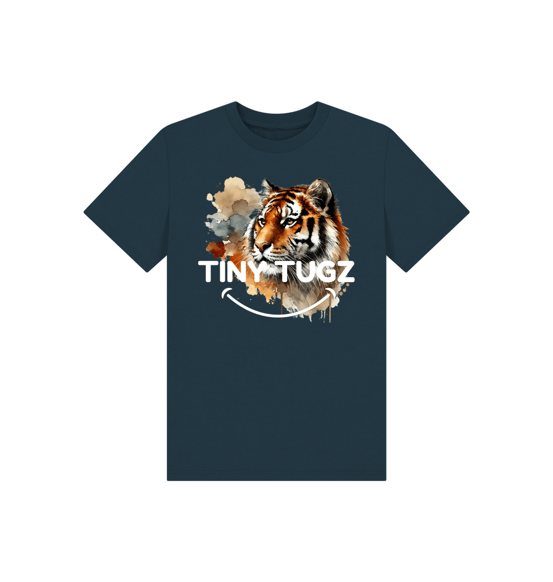 Denim Blue Printed Kids T-Shirt